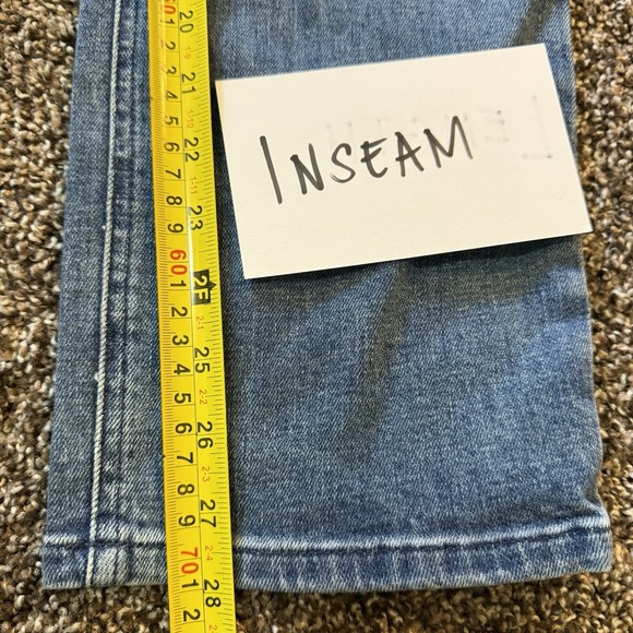 Maeve Anthropologie BOMBSHELL JEANS Women 31 Slim Straight High‎ Rise Blue 32054 - Picture 4 of 13